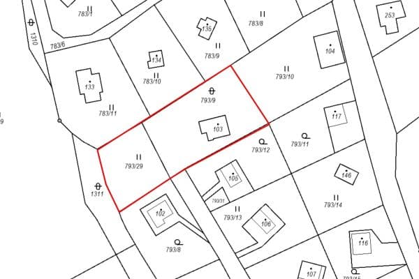 plot for sale, 996 m², Nenačovice plot for sale, 996 m², Nenačovice