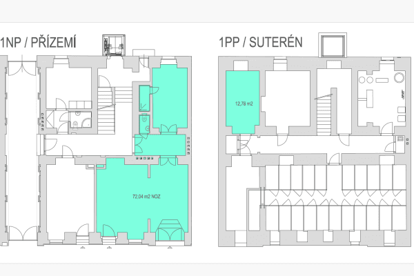non-residential property to rent, 84 m², Sázavská,  non-residential property to rent, 84 m², Sázavská,