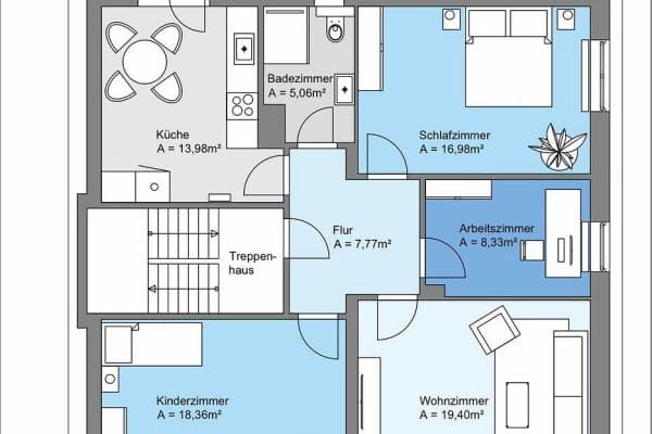 4 bedroom flat to rent, 90 m², Mönckebergallee, Hannover 4 bedroom flat to rent, 90 m², Mönckebergallee, Hannover