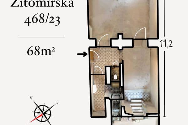 non-residential property to rent, 68 m², Žitomírská, Hlavní město Praha non-residential property to rent, 68 m², Žitomírská, Hlavní město Praha