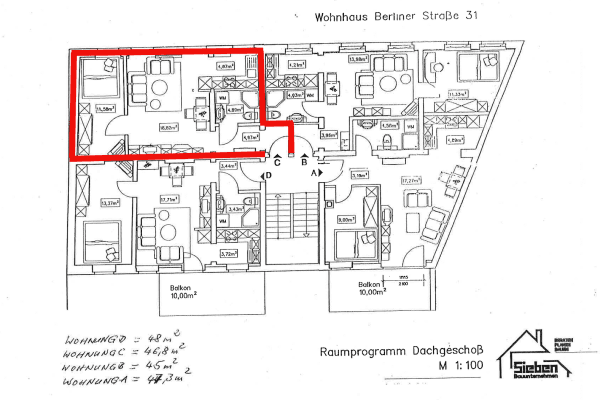 2 bedroom flat to rent, 49 m², Cottbus, Brandenburg 2 bedroom flat to rent, 49 m², Cottbus, Brandenburg