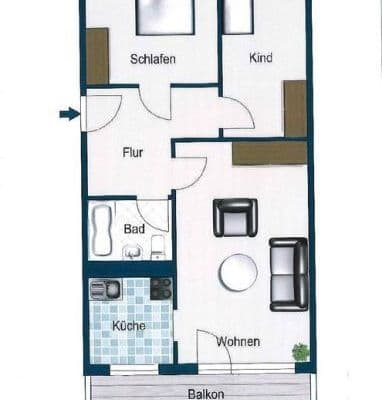 3 bedroom flat to rent, 64 m², Otto - Dix - Ring 38, Dresden, Saxony 3 bedroom flat to rent, 64 m², Otto - Dix - Ring 38, Dresden, Saxony