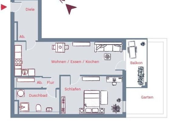 2 bedroom flat to rent, 59 m², Goldina-Hirschberg-Straße 3, Frankfurt am Main 2 bedroom flat to rent, 59 m², Goldina-Hirschberg-Straße 3, Frankfurt am Main