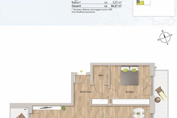 2 bedroom flat to rent, 87 m², Geranienstraße 21, Karlsruhe, Baden-Württemberg 2 bedroom flat to rent, 87 m², Geranienstraße 21, Karlsruhe, Baden-Württemberg