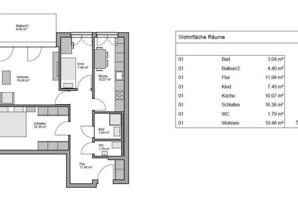 3 bedroom flat to rent, 75 m², Erikastr. 3, München, Bavaria 3 bedroom flat to rent, 75 m², Erikastr. 3, München, Bavaria