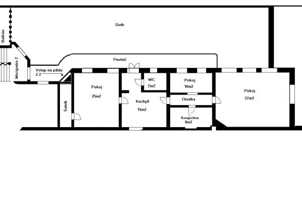 3 bedroom flat to rent, 98 m², Bratislavská, Brno 3 bedroom flat to rent, 98 m², Bratislavská, Brno