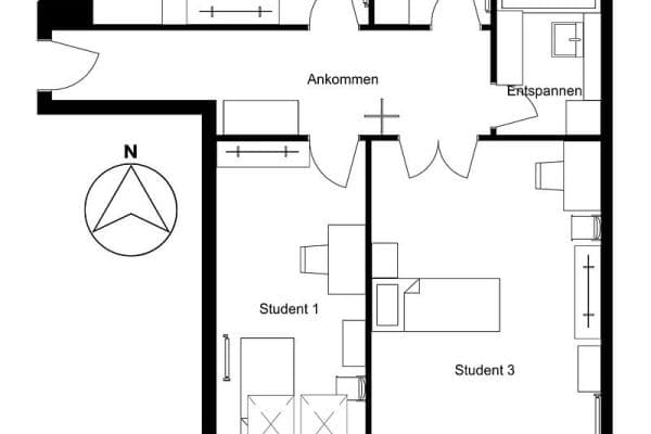 3 bedroom flat to rent, 84 m², Kirschenhof 2, Blankenfelde-Mahlow 3 bedroom flat to rent, 84 m², Kirschenhof 2, Blankenfelde-Mahlow