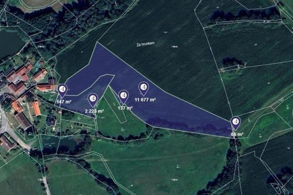plot for sale, 11,585 m², Hrazany, Jihočeský Region plot for sale, 11,585 m², Hrazany, Jihočeský Region