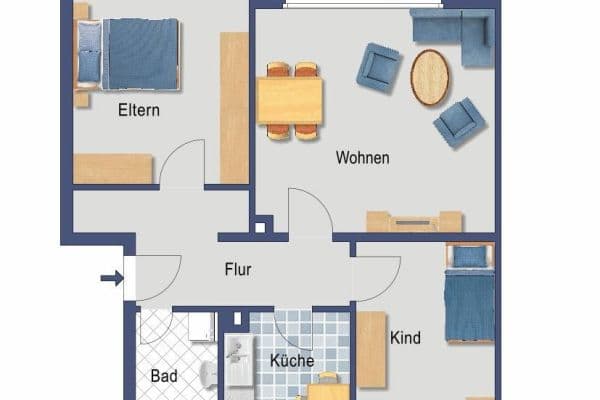 3 bedroom flat to rent, 75 m², Hebbelstraße 3, Darmstadt 3 bedroom flat to rent, 75 m², Hebbelstraße 3, Darmstadt