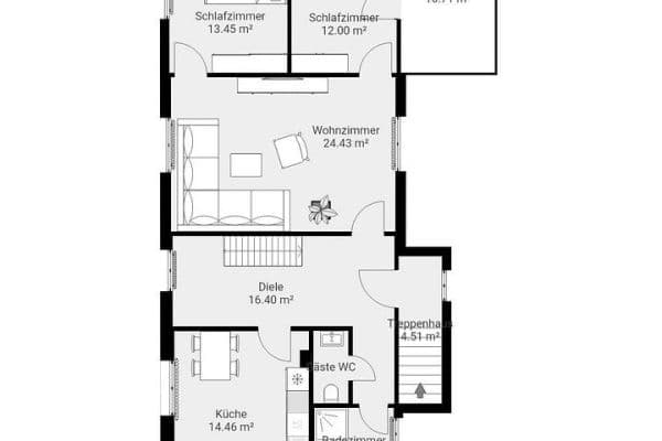 4 bedroom with open-plan kitchen flat to rent, 129 m², Feilbingert 4 bedroom with open-plan kitchen flat to rent, 129 m², Feilbingert
