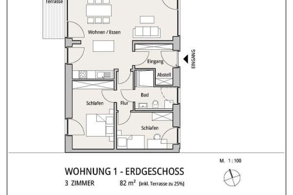 3 bedroom flat to rent, 77 m², Ibbenbüren 3 bedroom flat to rent, 77 m², Ibbenbüren