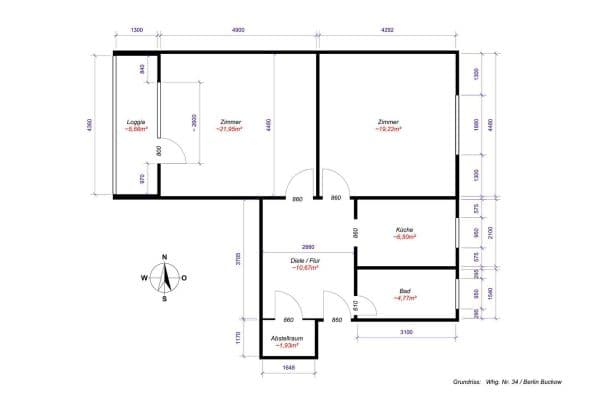 2 bedroom flat to rent, 68 m², Berlin, Berlin 2 bedroom flat to rent, 68 m², Berlin, Berlin