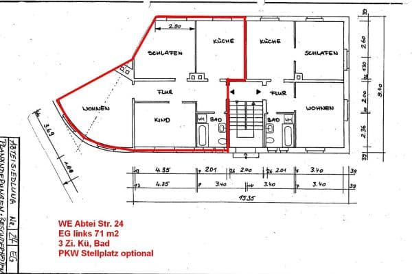 3 bedroom flat to rent, 71 m², Abteisstraße 24, Oberlungwitz 3 bedroom flat to rent, 71 m², Abteisstraße 24, Oberlungwitz