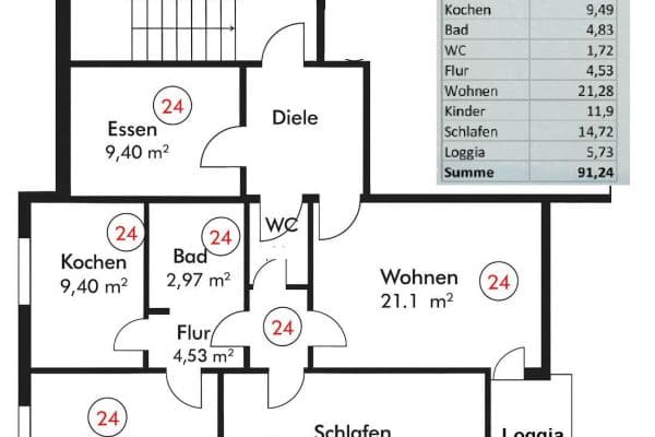 4 bedroom flat to rent, 91 m², Luisantring 45, Maintal 4 bedroom flat to rent, 91 m², Luisantring 45, Maintal