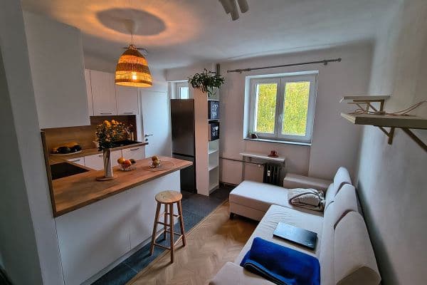 2 bedroom with open-plan kitchen flat to rent, 63 m², Jáchymovská, Zliv 2 bedroom with open-plan kitchen flat to rent, 63 m², Jáchymovská, Zliv