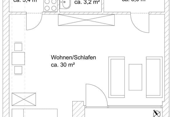 1 bedroom flat for sale, 45 m², Hamburg, Hamburg 1 bedroom flat for sale, 45 m², Hamburg, Hamburg