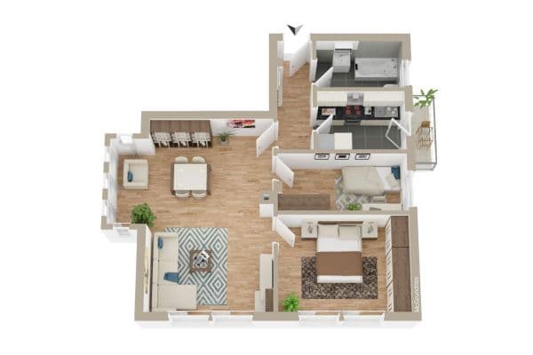 3 bedroom flat to rent, 72 m², Unterhäuserstr. 1, Stuttgart Degerloch 3 bedroom flat to rent, 72 m², Unterhäuserstr. 1, Stuttgart Degerloch