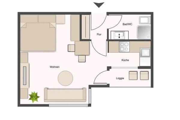 1 bedroom flat to rent, 35 m², Augustenstr. 81, Stuttgart, Baden-Württemberg 1 bedroom flat to rent, 35 m², Augustenstr. 81, Stuttgart, Baden-Württemberg