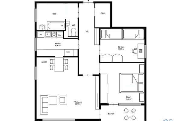 2 bedroom with open-plan kitchen flat to rent, 90 m², Kästnerstraße 4, Bietigheim-Bissingen 2 bedroom with open-plan kitchen flat to rent, 90 m², Kästnerstraße 4, Bietigheim-Bissingen
