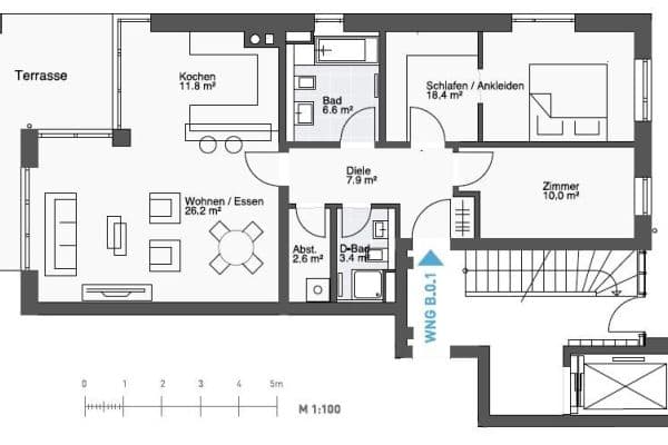 3 bedroom flat to rent, 94 m², Hamburg, Hamburg 3 bedroom flat to rent, 94 m², Hamburg, Hamburg