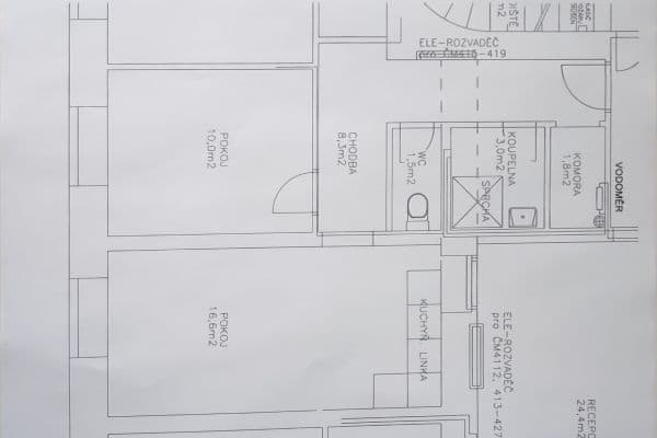 1 bedroom with open-plan kitchen flat to rent, 41 m², Rumunská, Praha 1 bedroom with open-plan kitchen flat to rent, 41 m², Rumunská, Praha