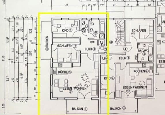 3 bedroom flat to rent, 80 m², Herdweg 2, Erlenbach 3 bedroom flat to rent, 80 m², Herdweg 2, Erlenbach