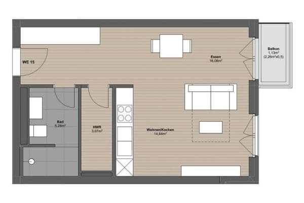 1 bedroom flat to rent, 41 m², Frankfurt, Hesse 1 bedroom flat to rent, 41 m², Frankfurt, Hesse