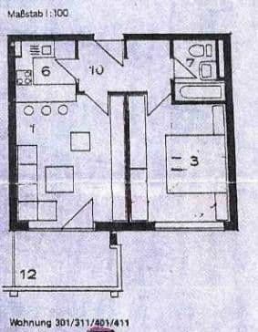 2 bedroom flat to rent, 46 m², München, Bavaria 2 bedroom flat to rent, 46 m², München, Bavaria