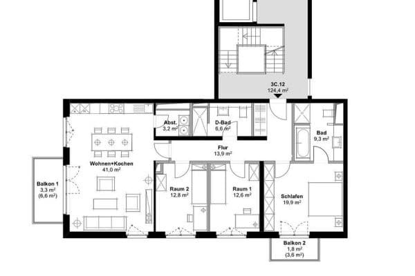 4 bedroom flat to rent, 125 m², Julius-Brecht-Str. 21 C, Hamburg, Hamburg 4 bedroom flat to rent, 125 m², Julius-Brecht-Str. 21 C, Hamburg, Hamburg