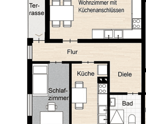 3 bedroom flat to rent, 73 m², Rückersdorf 3 bedroom flat to rent, 73 m², Rückersdorf