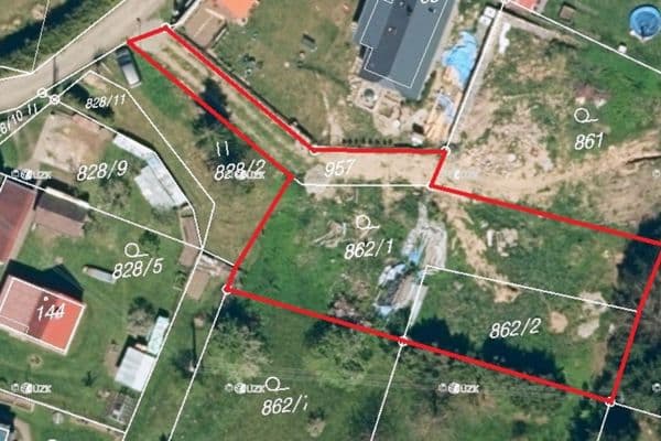 plot for sale, 862 m², Vlastějovice plot for sale, 862 m², Vlastějovice