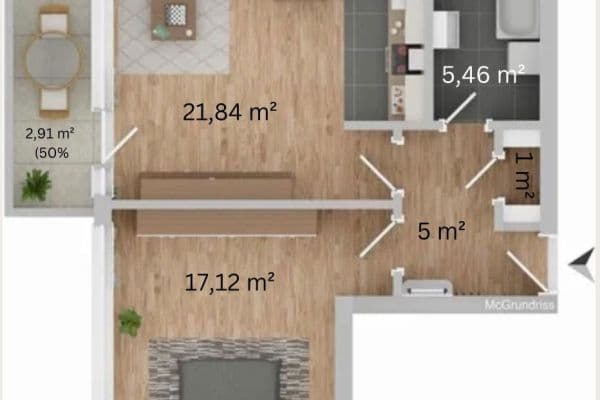 2 bedroom flat for sale, 53 m², Fuerstenfeldbruck, Bavaria 2 bedroom flat for sale, 53 m², Fuerstenfeldbruck, Bavaria