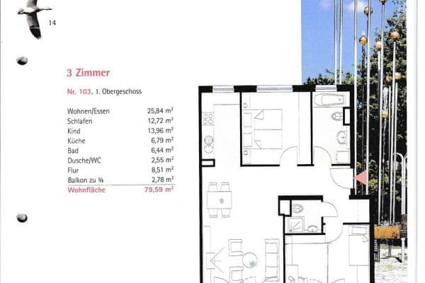 3 bedroom flat for sale, 80 m², Böblingen 3 bedroom flat for sale, 80 m², Böblingen