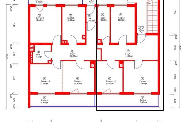2 bedroom flat to rent, 61 m², Kaiser-Wilhelm-Strasse 19, Ludwigshafen 2 bedroom flat to rent, 61 m², Kaiser-Wilhelm-Strasse 19, Ludwigshafen