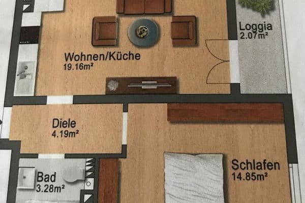 2 bedroom flat to rent, 44 m², Martin Behaim Str. 2, München, Bavaria 2 bedroom flat to rent, 44 m², Martin Behaim Str. 2, München, Bavaria