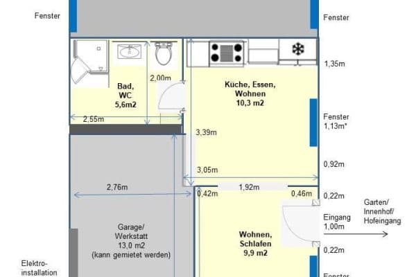 2 bedroom flat to rent, 26 m², Stuttgart-Weilimdorf, Baden-Württemberg 2 bedroom flat to rent, 26 m², Stuttgart-Weilimdorf, Baden-Württemberg