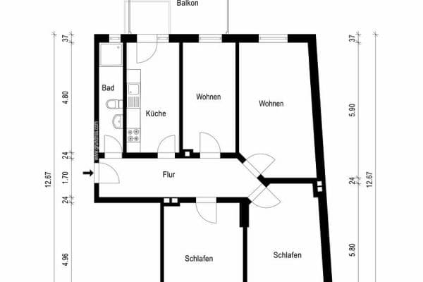 4 bedroom flat for sale, 100 m², Voßstr., Hanover, Lower Saxony 4 bedroom flat for sale, 100 m², Voßstr., Hanover, Lower Saxony