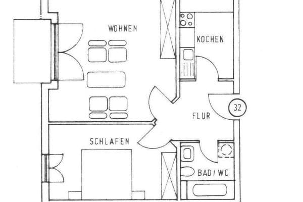 2 bedroom flat to rent, 57 m², Moraschstrasse 5, Ingolstadt, Bavaria 2 bedroom flat to rent, 57 m², Moraschstrasse 5, Ingolstadt, Bavaria