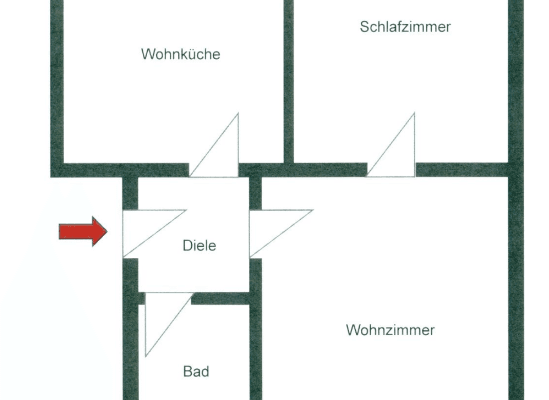 2 bedroom flat to rent, 56 m², Essen 2 bedroom flat to rent, 56 m², Essen