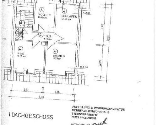 3 bedroom flat to rent, 61 m², Sternstr. 12, Pforzheim 3 bedroom flat to rent, 61 m², Sternstr. 12, Pforzheim