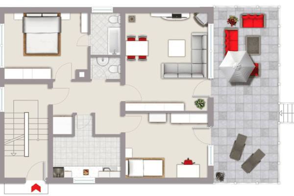 2 bedroom with open-plan kitchen flat to rent, 96 m², Essen, Ruhr, North Rhine-Westphalia 2 bedroom with open-plan kitchen flat to rent, 96 m², Essen, Ruhr, North Rhine-Westphalia