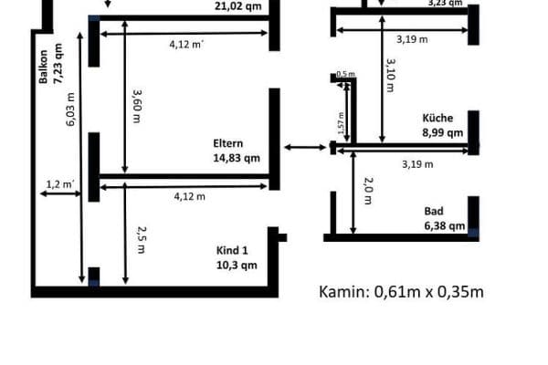 4 bedroom flat to rent, 84 m², Paderborn, North Rhine-Westphalia 4 bedroom flat to rent, 84 m², Paderborn, North Rhine-Westphalia