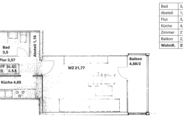 1 bedroom flat to rent, 37 m², Rümannstr. 59, München, Bavaria 1 bedroom flat to rent, 37 m², Rümannstr. 59, München, Bavaria