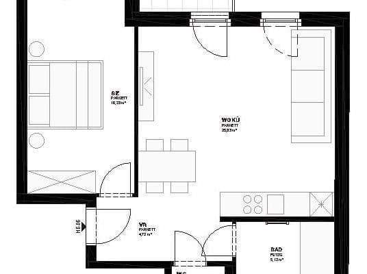 2 bedroom flat to rent, 54 m², Wien, Vienna 2 bedroom flat to rent, 54 m², Wien, Vienna