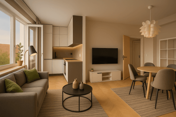 2 bedroom with open-plan kitchen flat for sale, 53 m², Stará, Brno 2 bedroom with open-plan kitchen flat for sale, 53 m², Stará, Brno