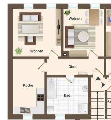 2 bedroom flat to rent, 57 m², Leipzig 2 bedroom flat to rent, 57 m², Leipzig