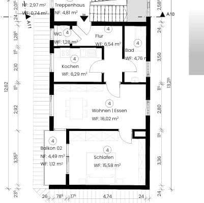 2 bedroom flat to rent, 55 m², Weilimdorf - Hausen 2 bedroom flat to rent, 55 m², Weilimdorf - Hausen
