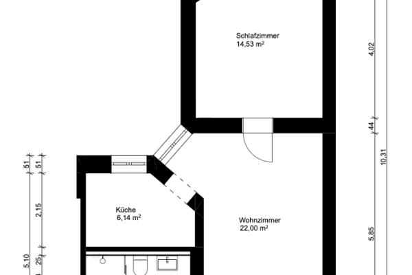 2 bedroom flat to rent, 54 m², Fregestraße 23A, Berlin 2 bedroom flat to rent, 54 m², Fregestraße 23A, Berlin