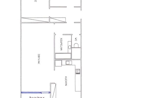 2 bedroom with open-plan kitchen flat to rent, 71 m², Kyselova, Praha 2 bedroom with open-plan kitchen flat to rent, 71 m², Kyselova, Praha