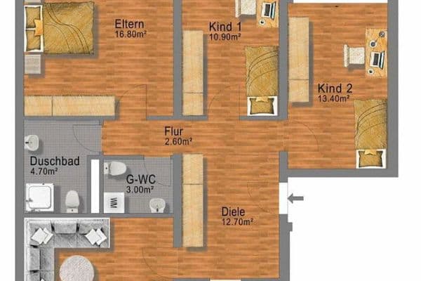 4 bedroom flat to rent, 106 m², Mondstr. 8, Aschheim, Bavaria 4 bedroom flat to rent, 106 m², Mondstr. 8, Aschheim, Bavaria